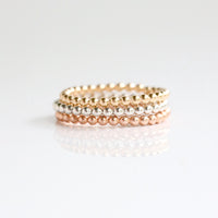 Avery Beaded Everyday Stacking Ring