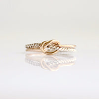 Amy Love Knot Rope Ring