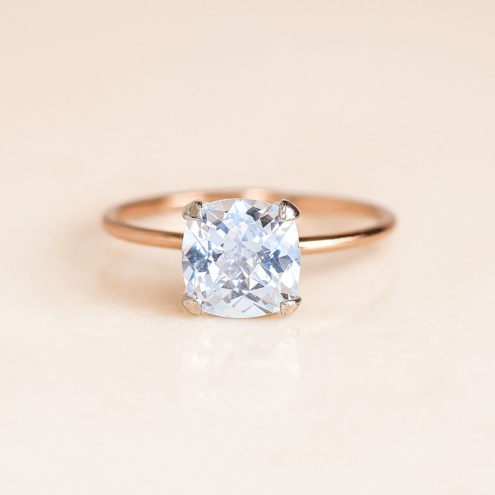 Cushion Crystal Ring