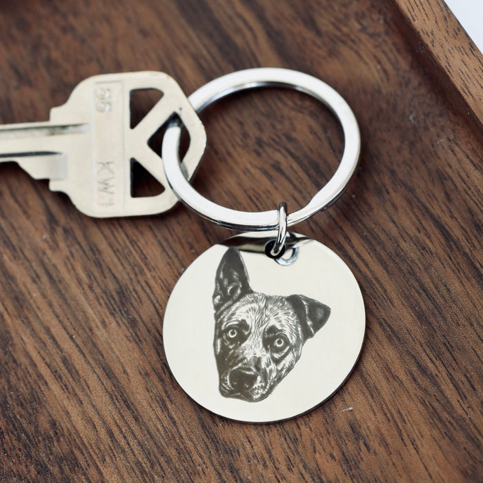 Pet Portrait Keychain
