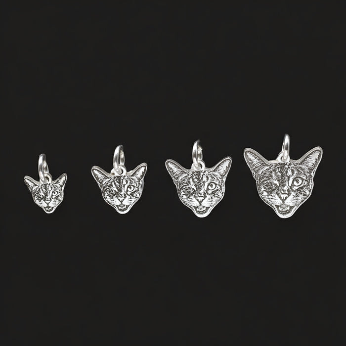 Pet Portrait Charm - ADD Sizes and photo on chain