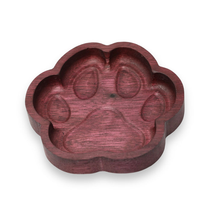 Paw Jewelry Dish in Purple Heart