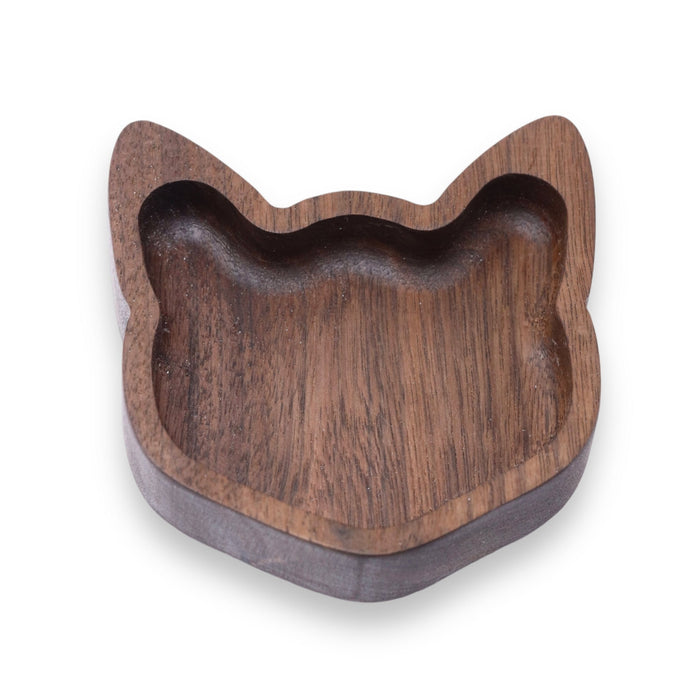 Cat Jewelry Dish in Walnut