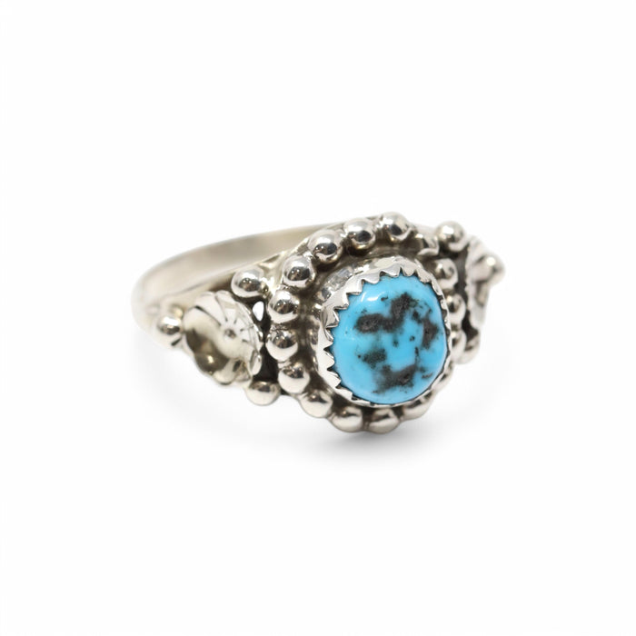 Vintage Navajo Sleeping Beauty Turquoise Ring size 9