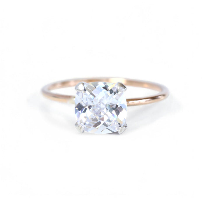 Cushion Crystal Ring