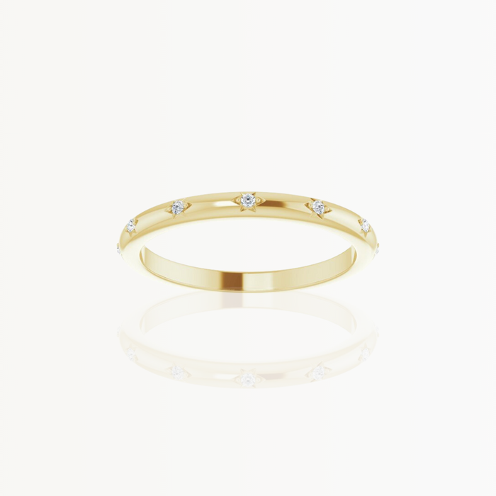 14k Gold Natural Diamond Eternity Ring