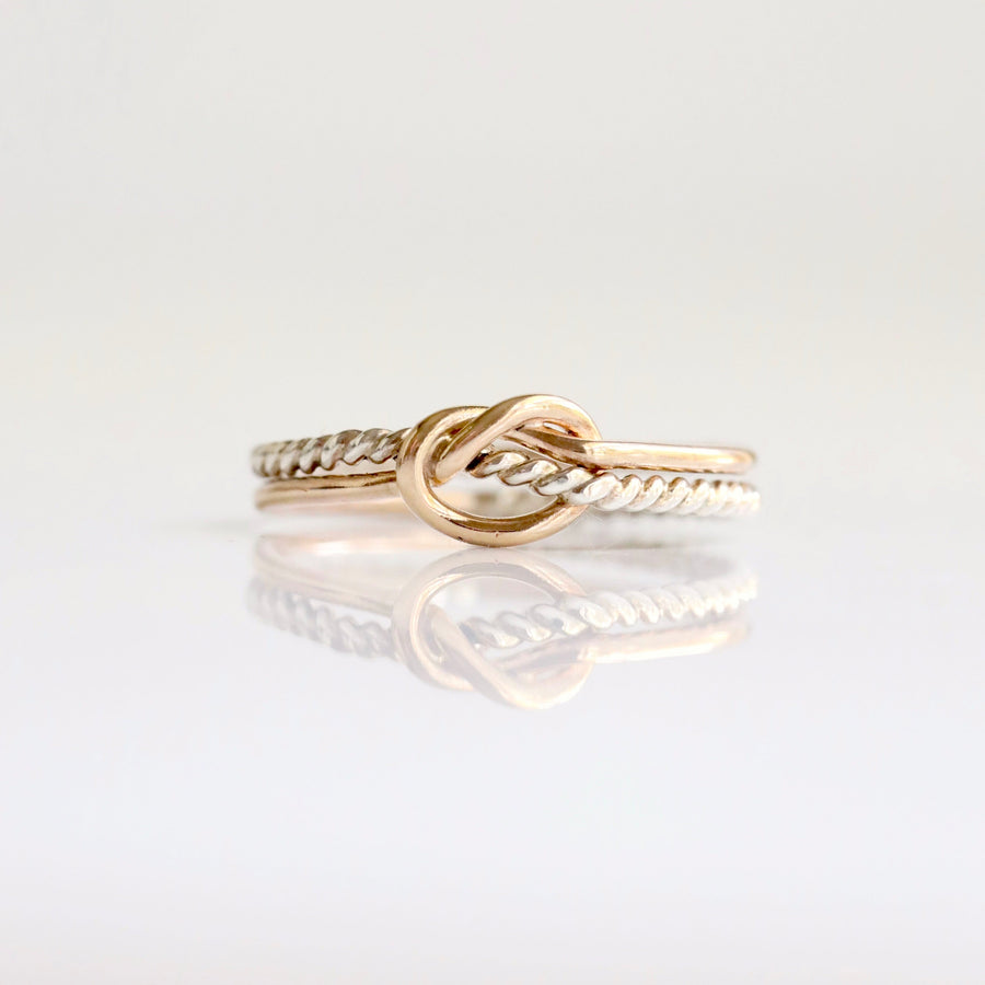 Amy Love Knot Rope Ring