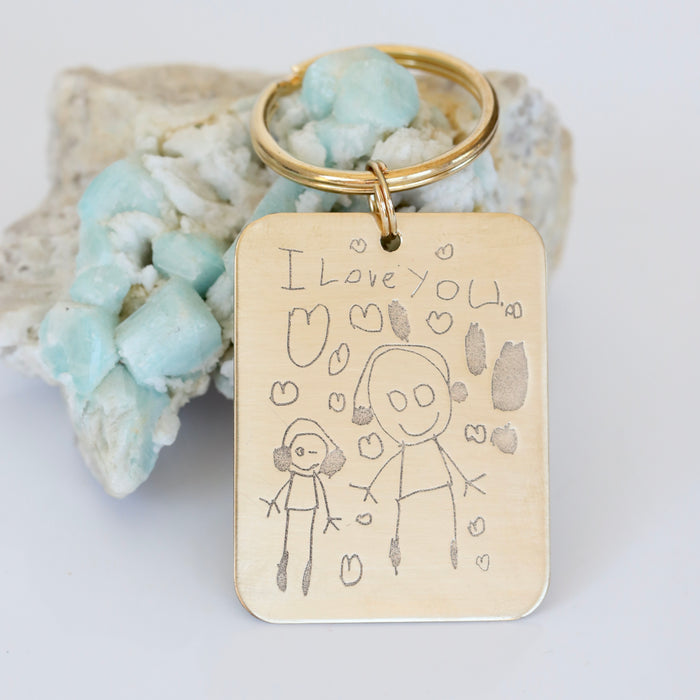 Custom Message or Drawing Keychain