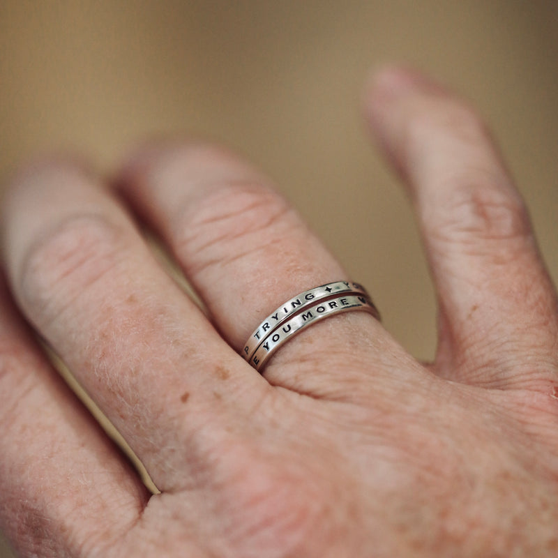 Thin Custom Stacking Rings