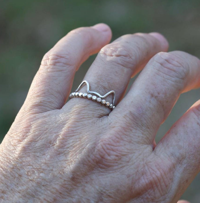Cat Ears Stacking Ring