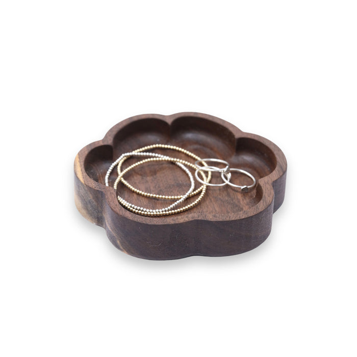Paw Jewelry Dish in Walnut