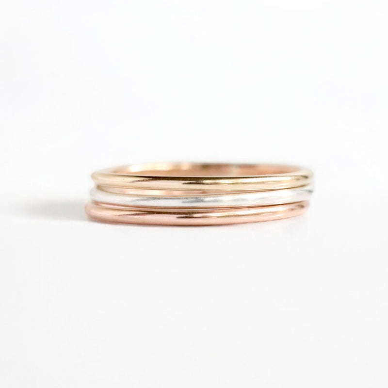 Sterling silver smooth stacking ring by Shop Wrenn