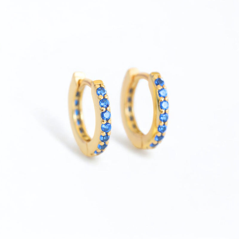 Pop of Color - Crystal Huggie Hoop Earrings