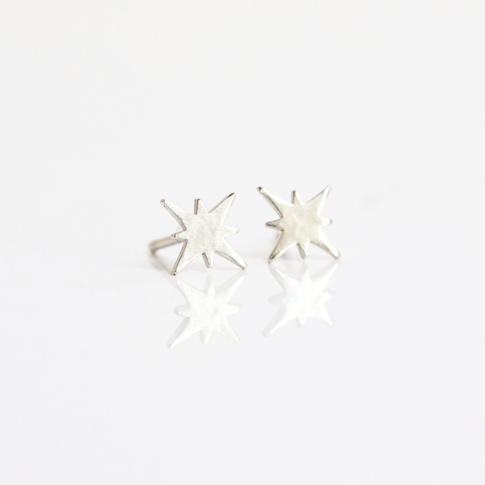 Celestial 8 Point Star Stud Earrings Shop Wrenn