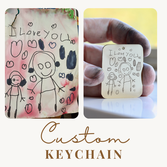 Custom Message or Drawing Keychain