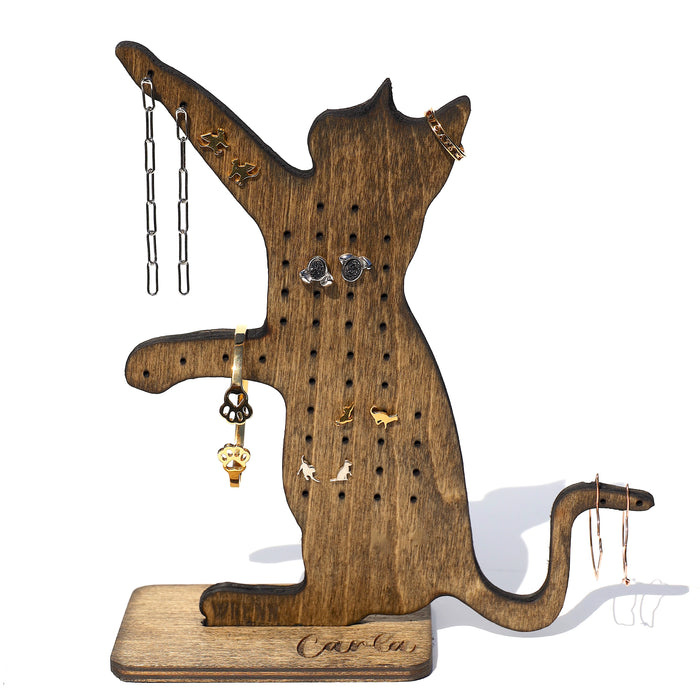 Personalized Cat Earring Jewelry Stand