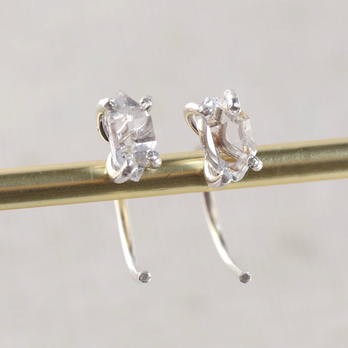 Kayla Herkimer Diamond Huggies Earrings