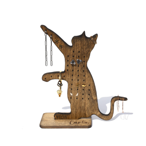 Personalized Cat Earring Jewelry Stand