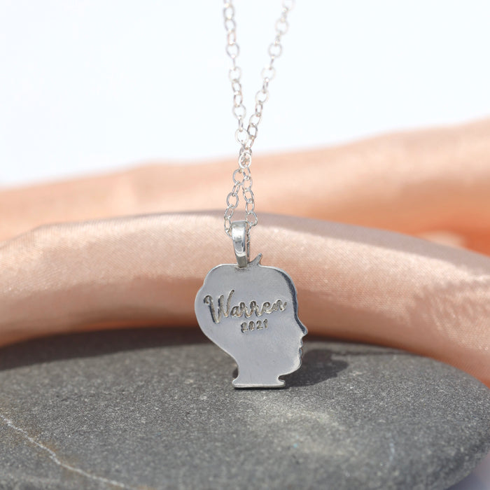 Personalized Silhouette Charm Necklace - Create Your Own!