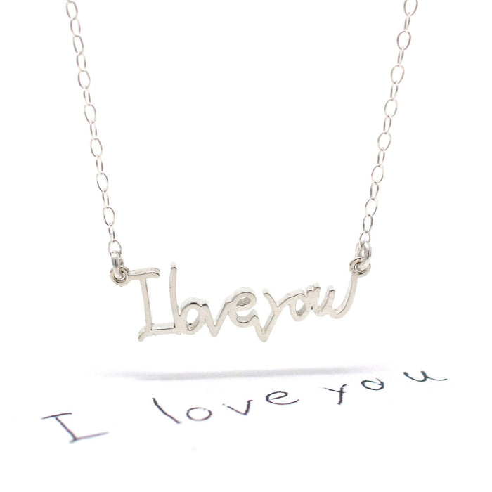 Actual Handwriting Personalized Custom Necklace