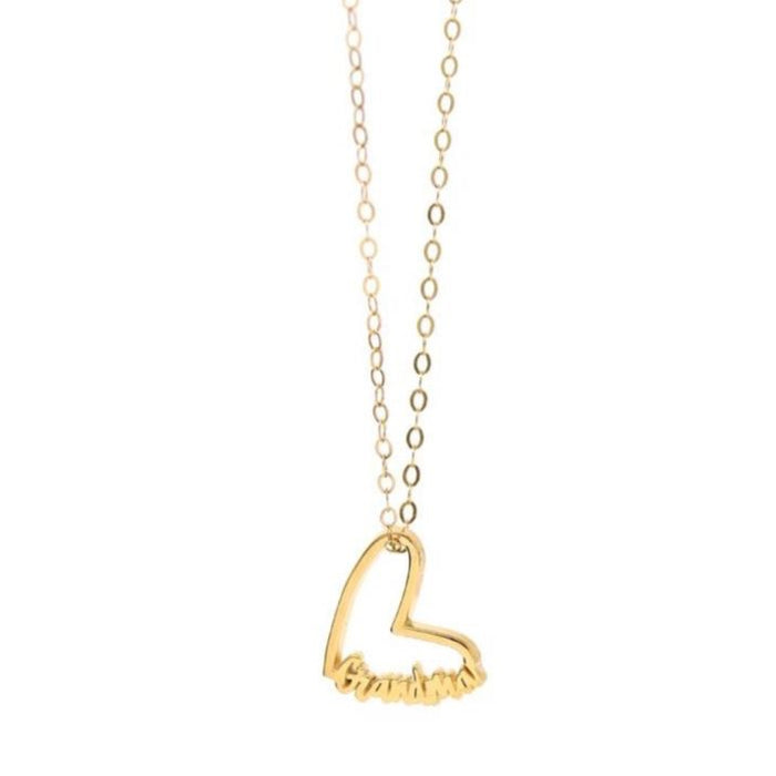 The Grandma Floating Heart Necklace