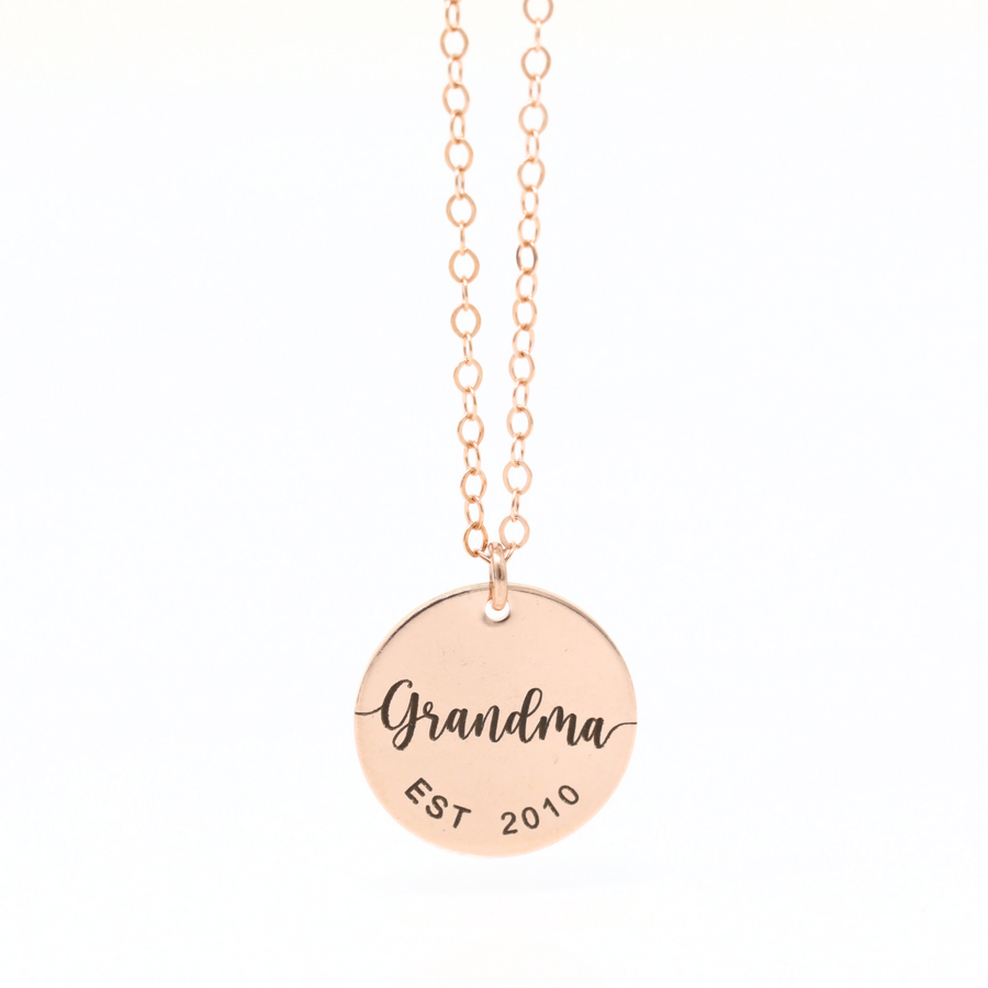 Mother's Day Special Established Custom Necklace - Round