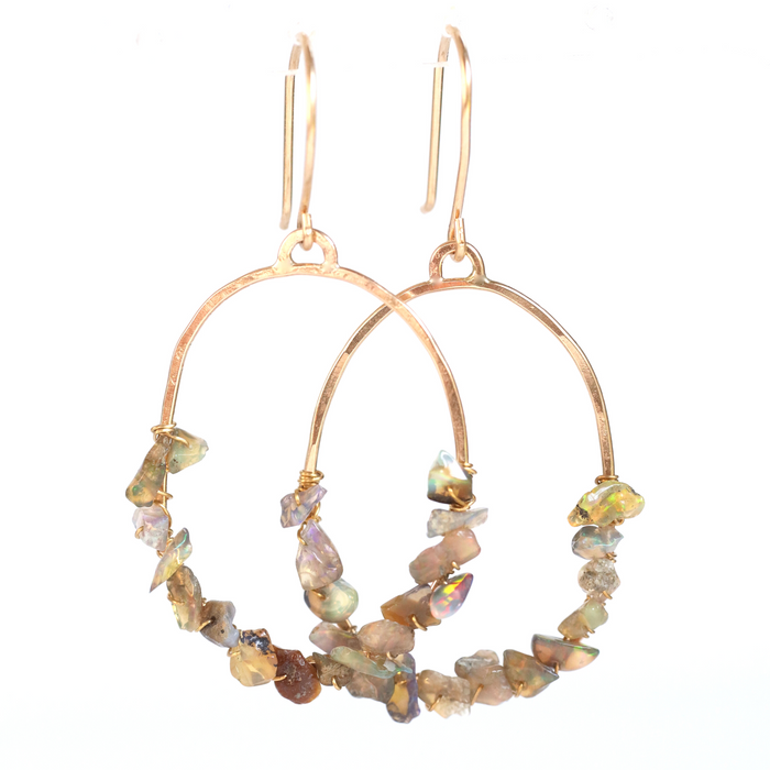 NEW - Mary Opal Hoop Earrings